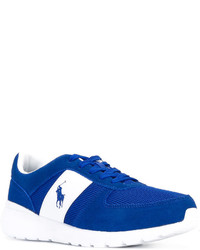 blaue Wildleder Turnschuhe von Polo Ralph Lauren