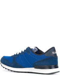 blaue Wildleder Turnschuhe von Sun 68