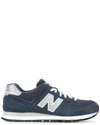 blaue Wildleder Turnschuhe von New Balance