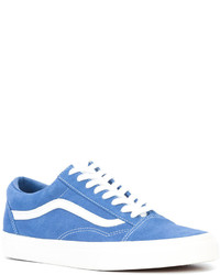 blaue Wildleder Turnschuhe von Vans