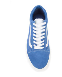 blaue Wildleder Turnschuhe von Vans