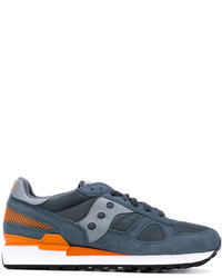 blaue Wildleder Turnschuhe von Saucony