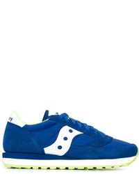 blaue Wildleder Turnschuhe von Saucony