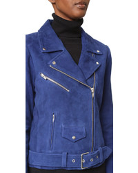 blaue Wildlederjacke von Veda