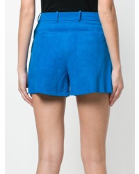 blaue Wildledershorts von Salvatore Santoro