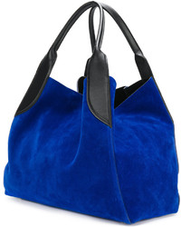 blaue Wildledertaschen von Lanvin