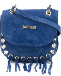 blaue Wildledertaschen von Just Cavalli