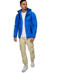 blaue Windjacke von INDICODE