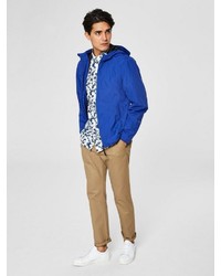 blaue Windjacke von Selected Homme