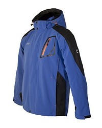 blaue Windjacke