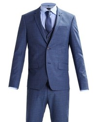 blauer Anzug mit Karomuster von Bertoni