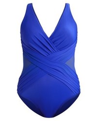 blauer Badeanzug von Miraclesuit