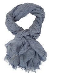 blauer Baumwollschal von Ella Jonte