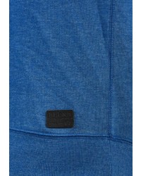 blauer bedruckter Pullover mit einem Kapuze von BLEND