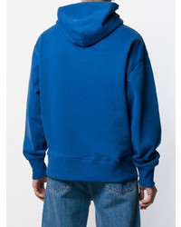 blauer bedruckter Pullover mit einem Kapuze von Tommy Jeans