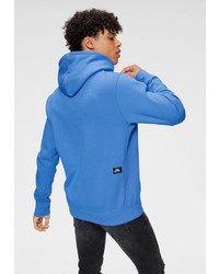 blauer bedruckter Pullover mit einem Kapuze von Nike SB