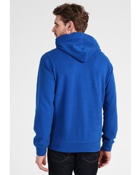 blauer bedruckter Pullover mit einem Kapuze von Petrol Industries