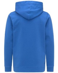 blauer bedruckter Pullover mit einem Kapuze von Petrol Industries