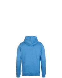 blauer bedruckter Pullover mit einem Kapuze von Starter