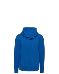 blauer bedruckter Pullover mit einem Kapuze von The North Face