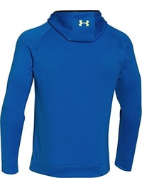 blauer bedruckter Pullover mit einem Kapuze von Under Armour