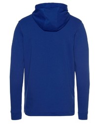 blauer bedruckter Pullover mit einem Kapuze von Under Armour