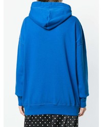 blauer bedruckter Pullover mit einer Kapuze von Isabel Marant Etoile