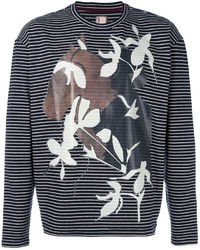 blauer bedruckter Pullover von Antonio Marras