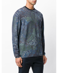 blauer bedruckter Pullover von Etro