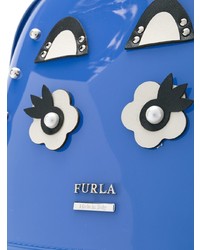 blauer bedruckter Rucksack von Furla