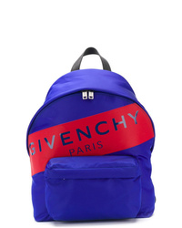 blauer bedruckter Rucksack von Givenchy