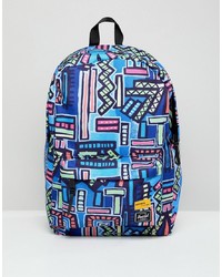 blauer bedruckter Rucksack von Herschel Supply Co.