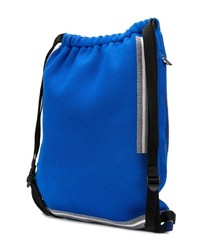 blauer bedruckter Rucksack von Z Zegna