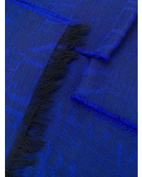blauer bedruckter Schal von Armani Jeans