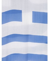 blauer bedruckter Schal von Moschino