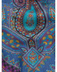 blauer bedruckter Schal von Etro
