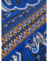 blauer bedruckter Schal von Etro