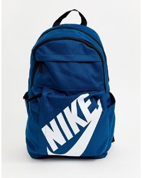 blauer bedruckter Segeltuch Rucksack von Nike