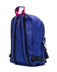 blauer bedruckter Segeltuch Rucksack von Marc Jacobs