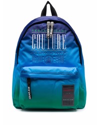 blauer bestickter Rucksack