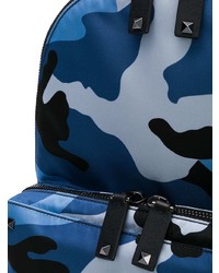 blauer Camouflage Rucksack von Valentino