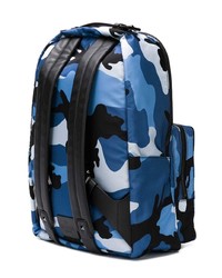 blauer Camouflage Rucksack von Valentino