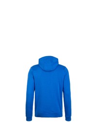 blauer Fleece-Pullover mit einem Kapuze von Nike