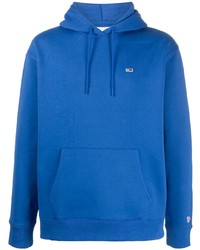 blauer Fleece-Pullover mit einem Kapuze von Tommy Jeans