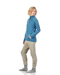 blauer Fleece-Pullover mit einem Reißverschluß von Finside