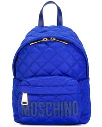 blauer gesteppter Rucksack von Moschino