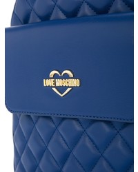 blauer gesteppter Rucksack von Love Moschino