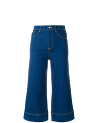 blauer Hosenrock aus Jeans von Alice + Olivia