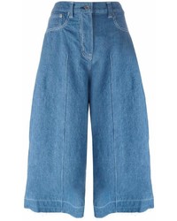 blauer Hosenrock aus Jeans von Sacai
