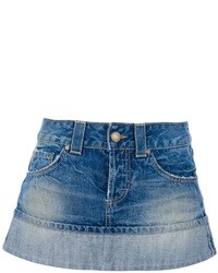 blauer Jeans Minirock von Dondup